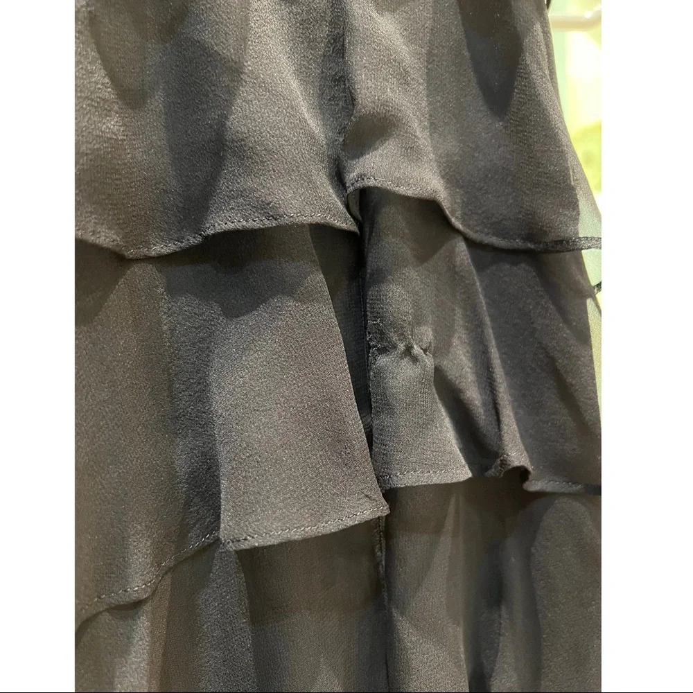 NWT BAILEY 44 Black Halter Ruffle Dress - Picture 3 of 6